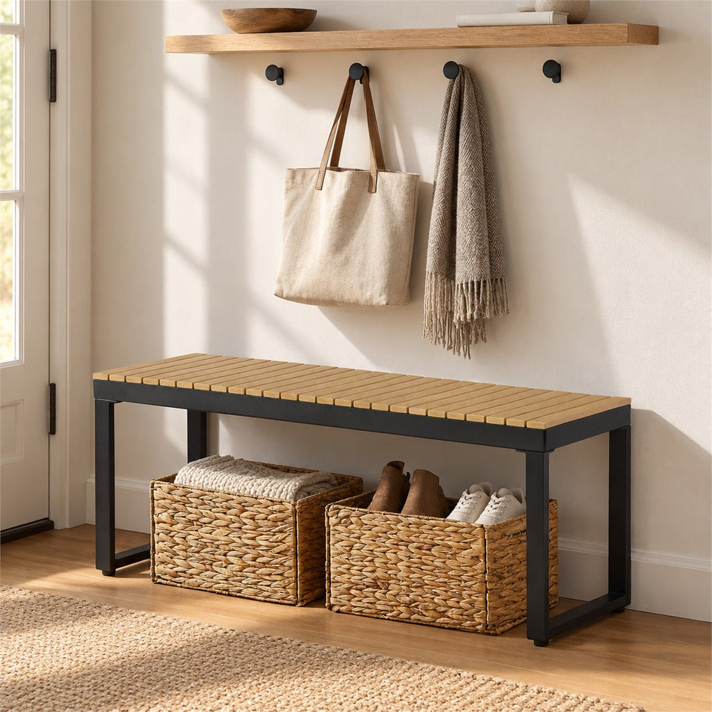 Weatherproof HDPE Outdoor Garden Bench for 2