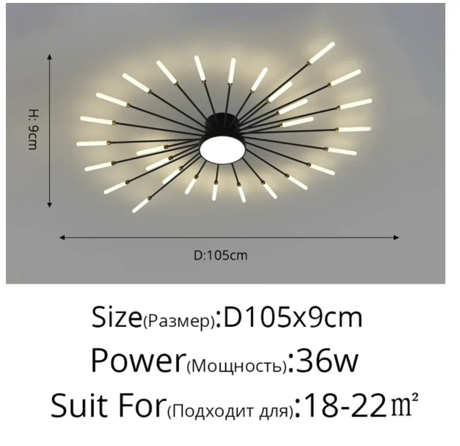 Modern Minimalist LED Chandelier Pendant Light