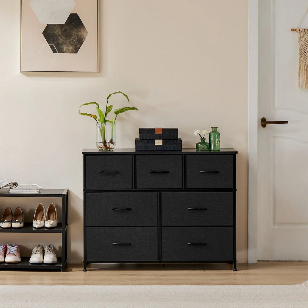7-Drawer Fabric Dresser Storage Chest for Bedroom