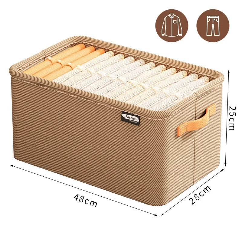 Thick Foldable Clothes Organizer Storage Box