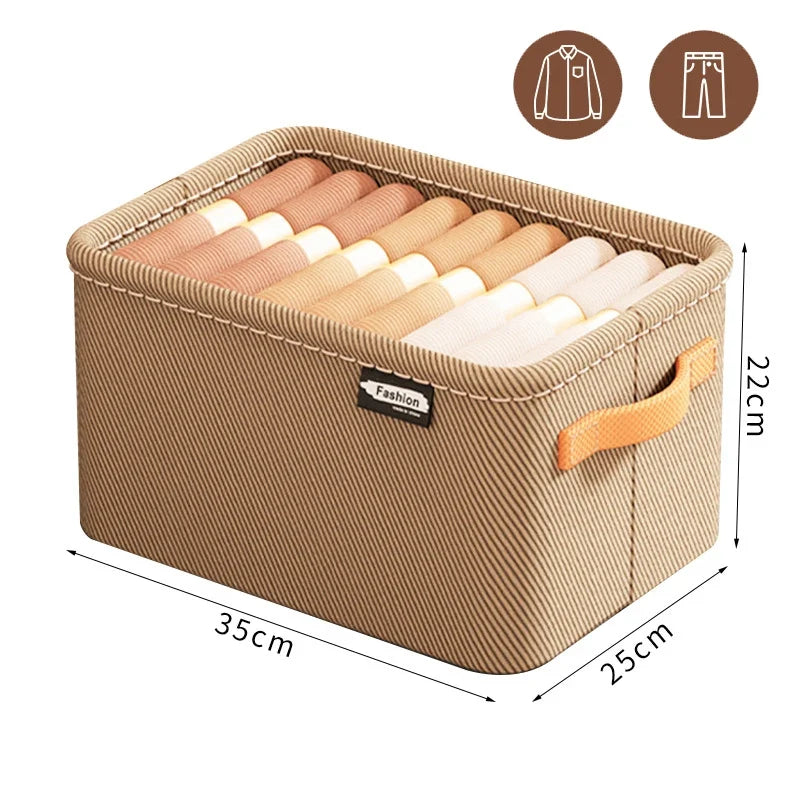 Thick Foldable Clothes Organizer Storage Box