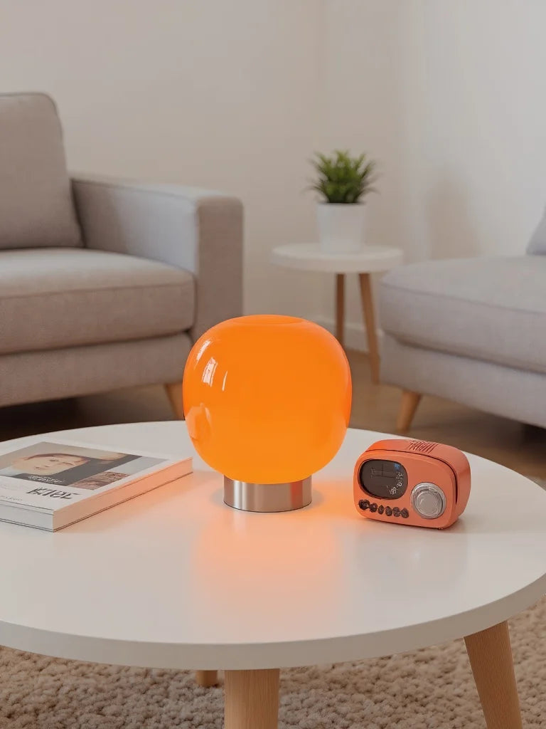 Macaron Glass Table Lamp with Trichromatic Dimming