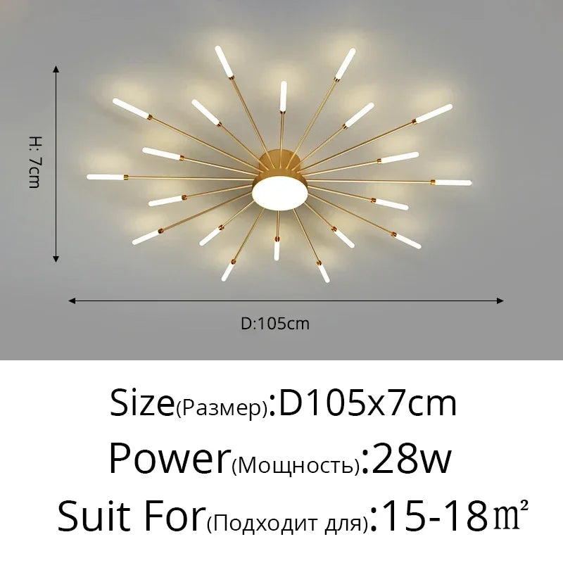 Modern Minimalist LED Chandelier Pendant Light