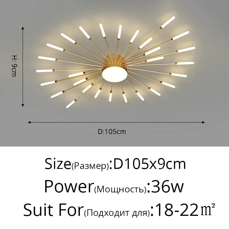 Modern Minimalist LED Chandelier Pendant Light