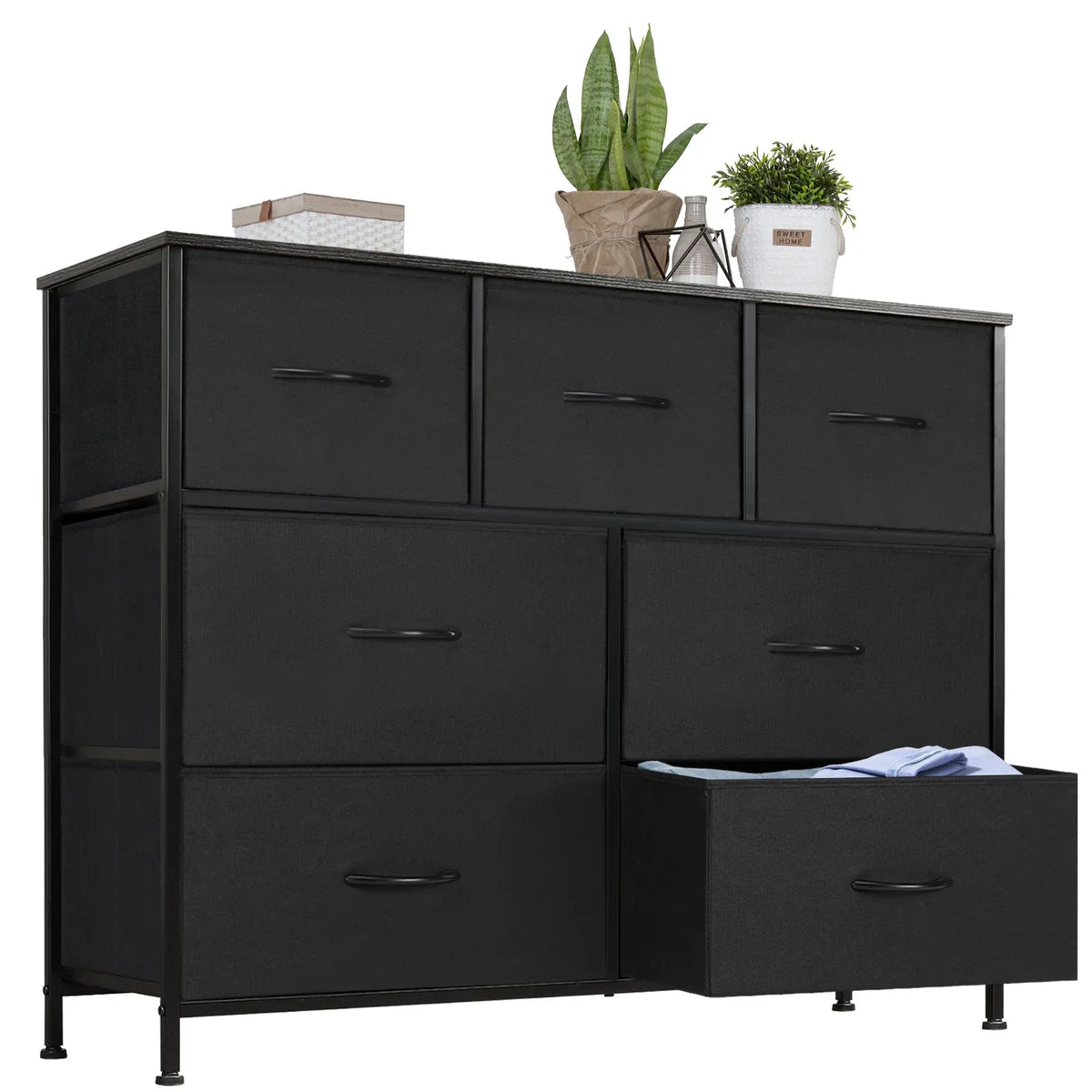 7-Drawer Fabric Dresser Storage Chest for Bedroom