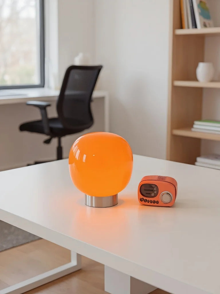 Macaron Glass Table Lamp with Trichromatic Dimming