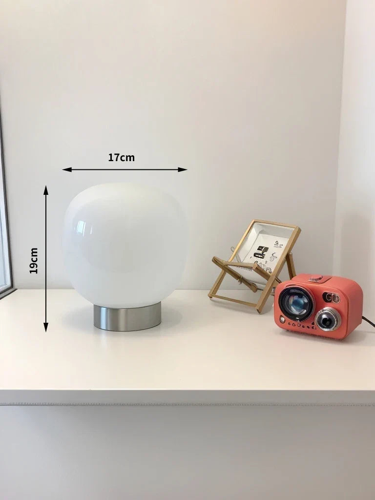 Macaron Glass Table Lamp with Trichromatic Dimming