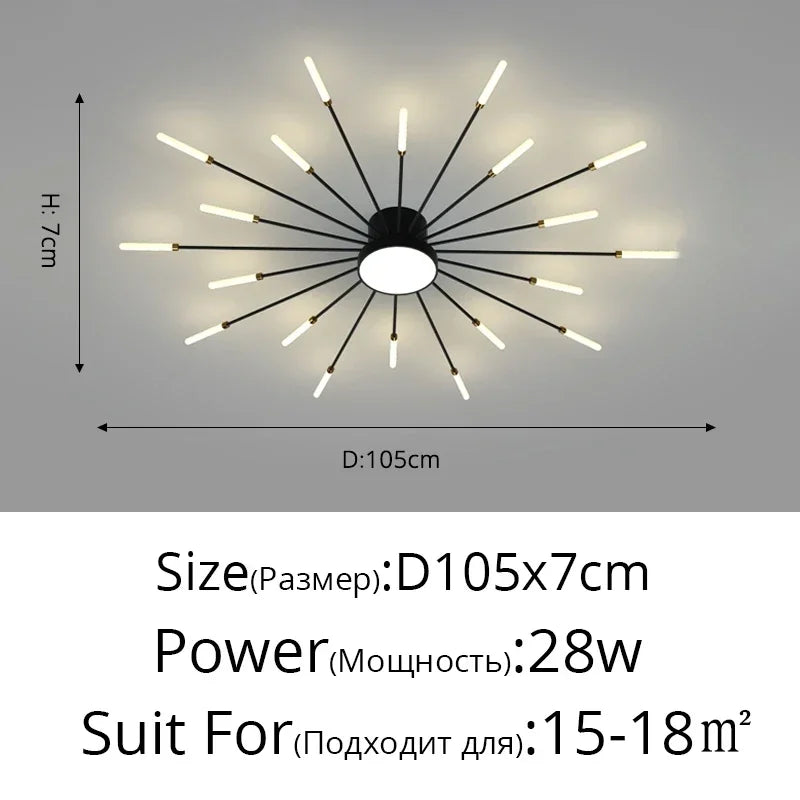 Modern Minimalist LED Chandelier Pendant Light