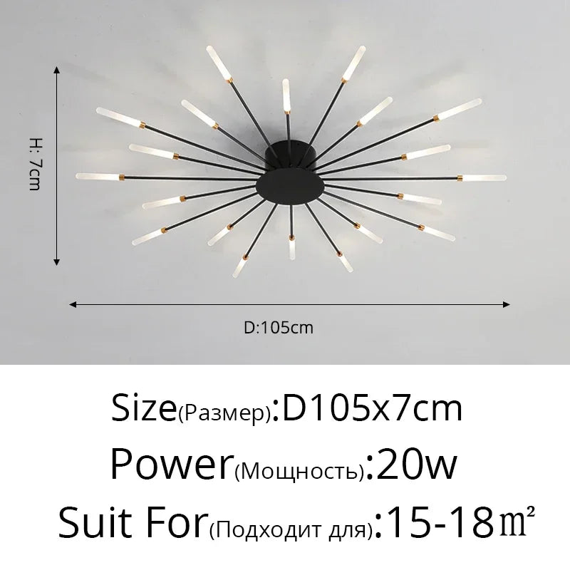 Modern Minimalist LED Chandelier Pendant Light