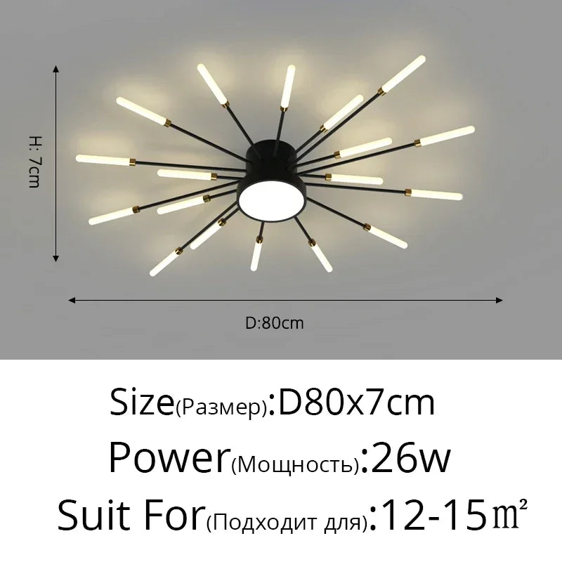 Modern Minimalist LED Chandelier Pendant Light