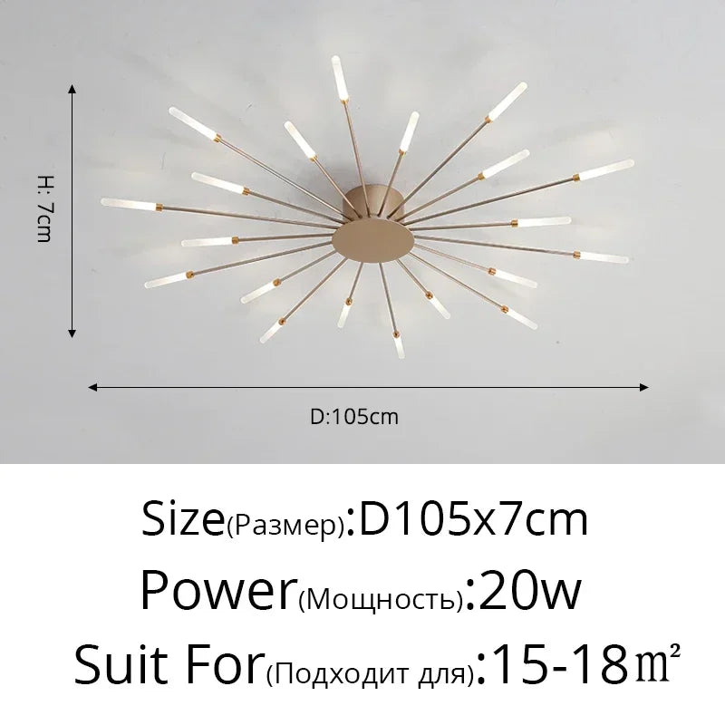 Modern Minimalist LED Chandelier Pendant Light