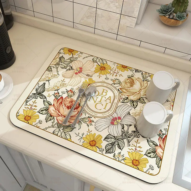 Super Absorbent Kitchen Drying Mat, Anti-Slip