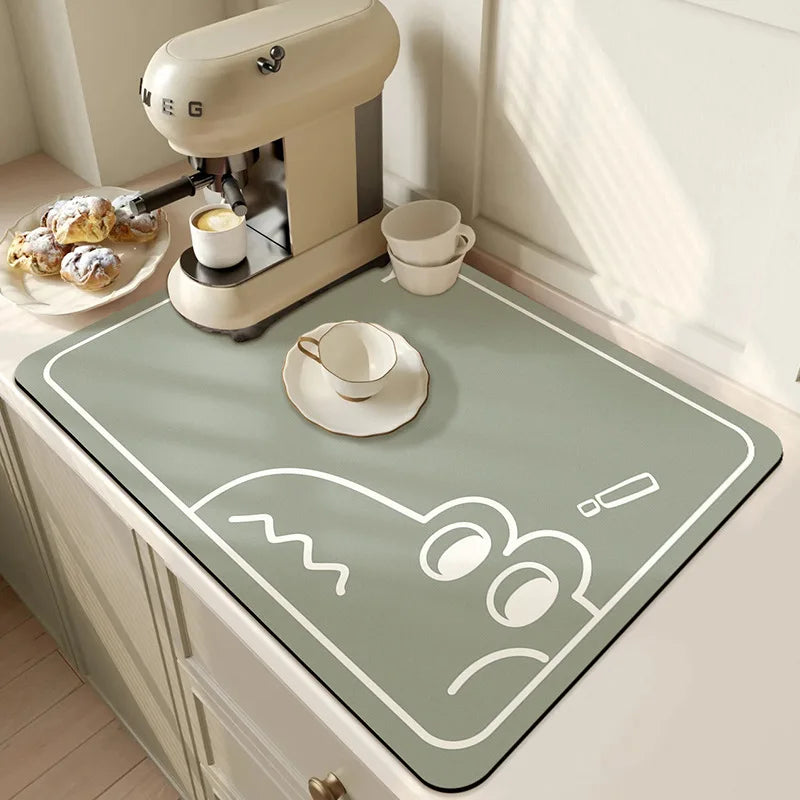 Super Absorbent Kitchen Drying Mat, Anti-Slip