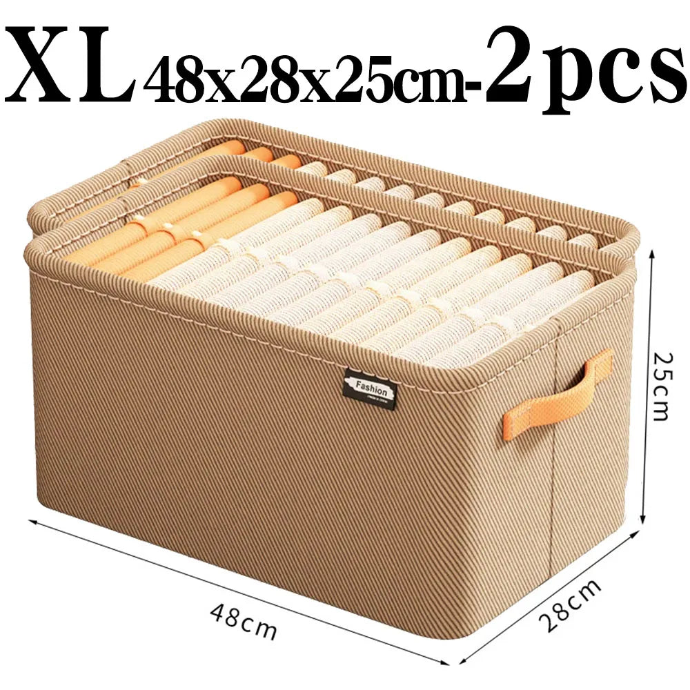 Thick Foldable Clothes Organizer Storage Box