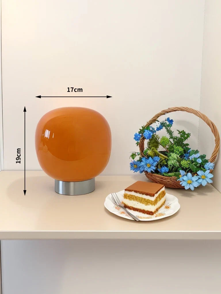 Macaron Glass Table Lamp with Trichromatic Dimming