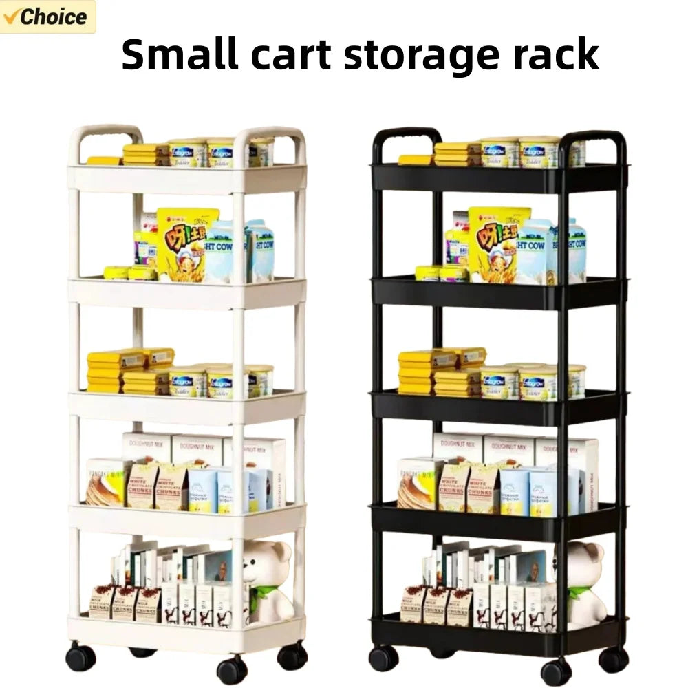 5-Layer Kitchen Storage Trolley Rolling Rack