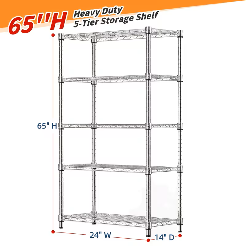 Adjustable Wire Shelving Rack