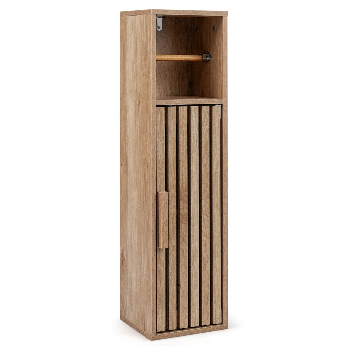 Slim Freestanding Bathroom Cabinet with Door