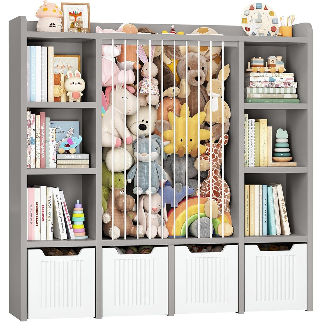 3-in-1 Kids Toy Chest and Storage Bookshelf