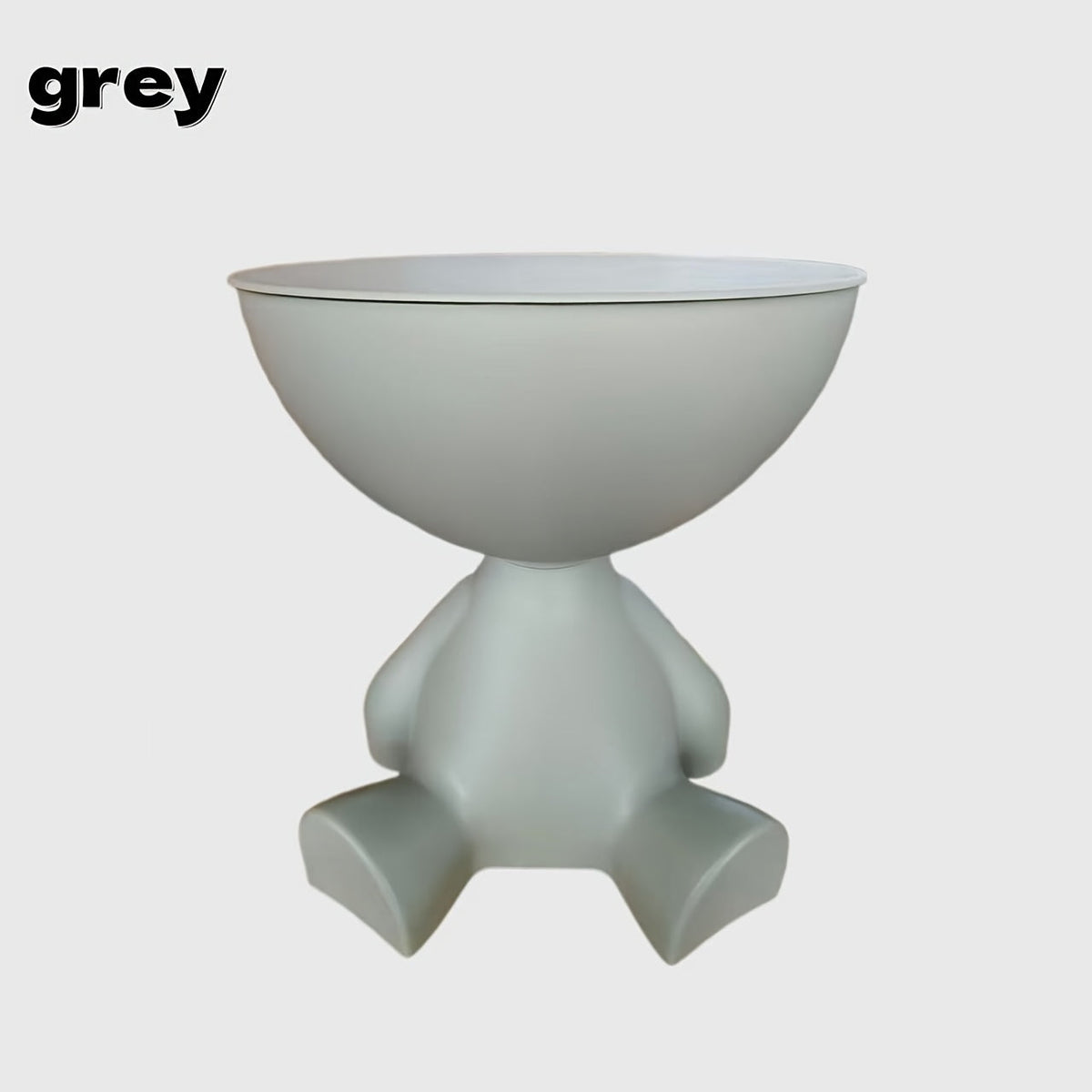 Bear-Shaped Side Table with Storage