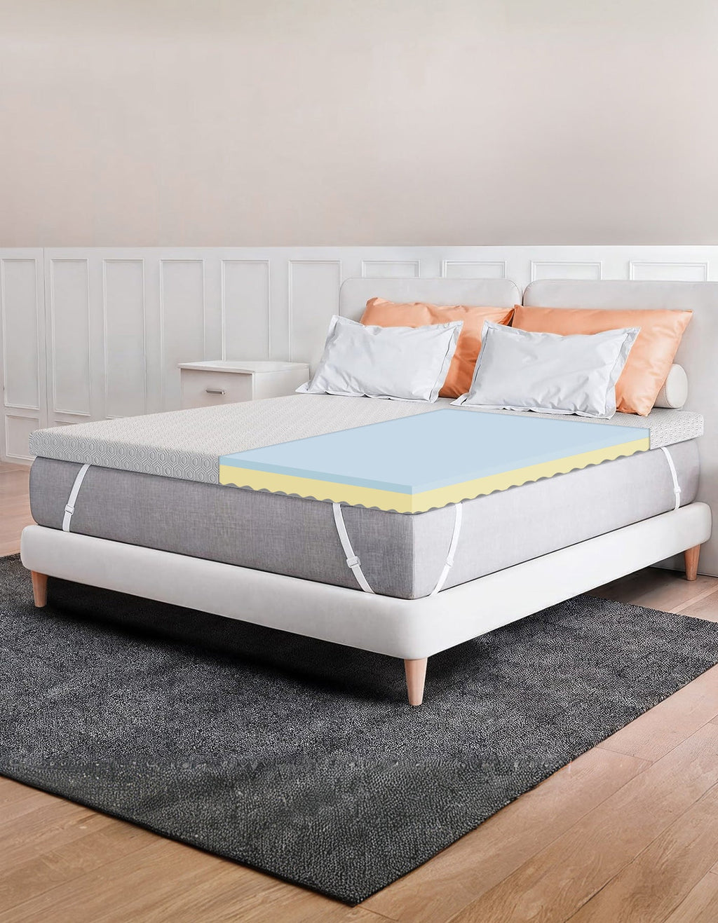 3 Inch Dual-Layer Memory Foam Mattress Topper