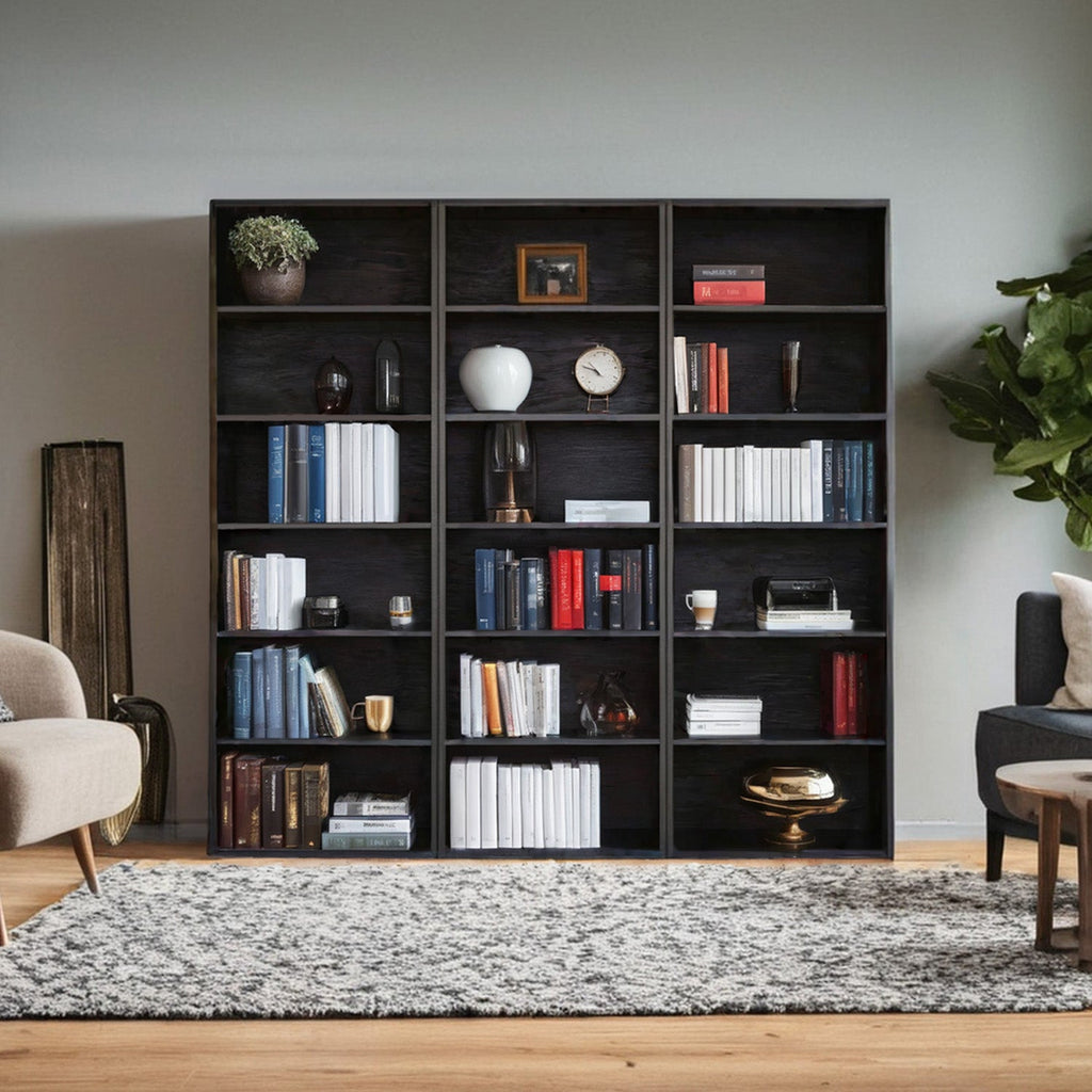 70 Inch Industrial 6-Shelf Floor Standing Bookshelf