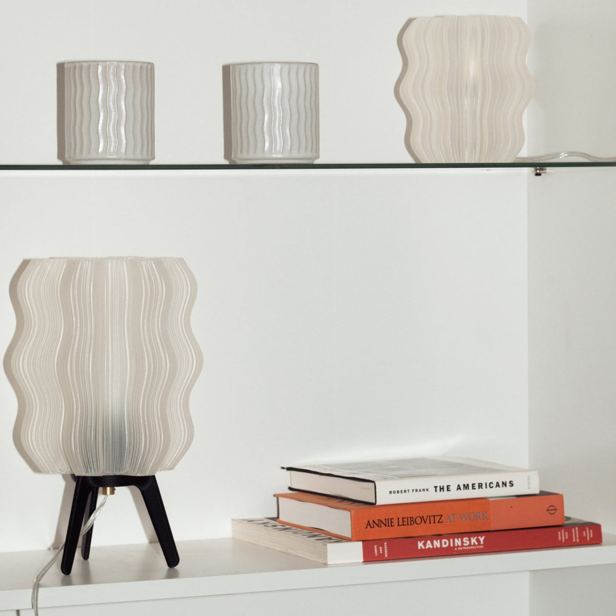 Wavy Sculptural Table Lamp