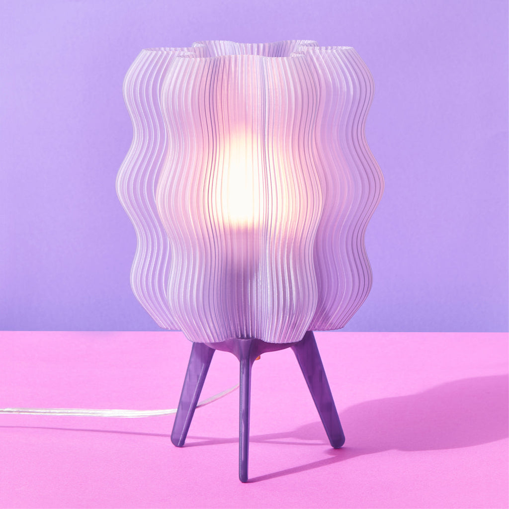Wavy Sculptural Table Lamp