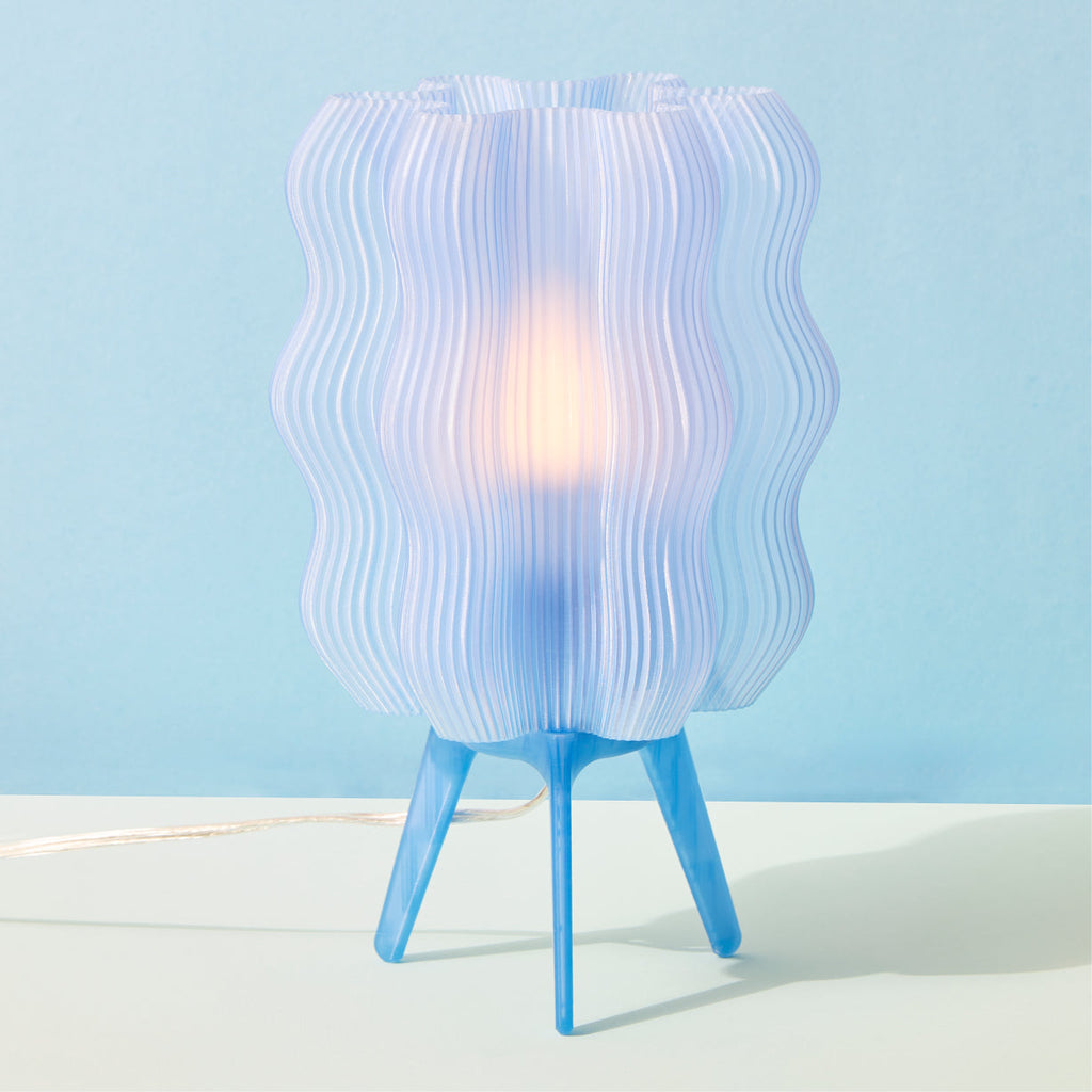 Wavy Sculptural Table Lamp