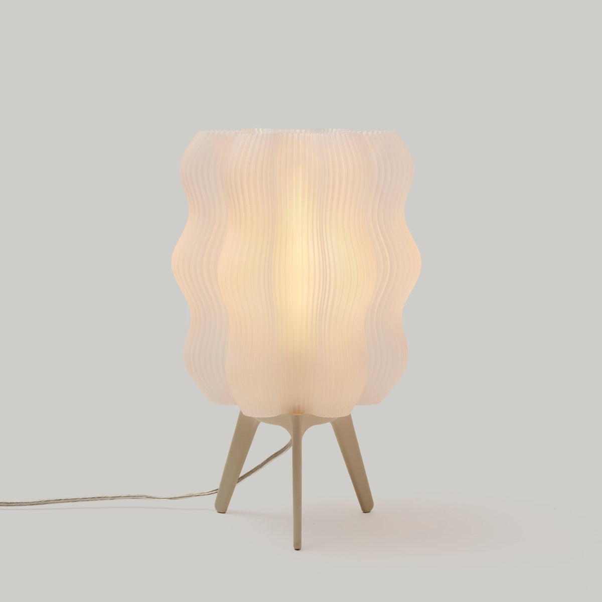 Wavy Sculptural Table Lamp