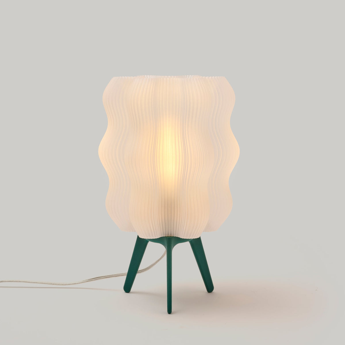 Wavy Sculptural Table Lamp