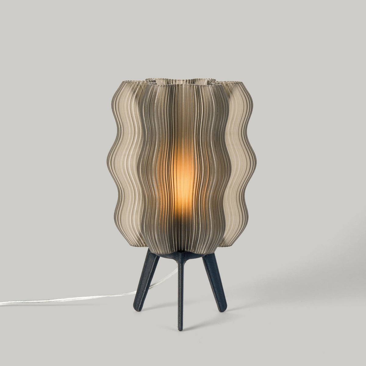 Wavy Sculptural Table Lamp