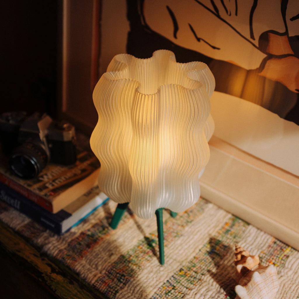 Wavy Sculptural Table Lamp