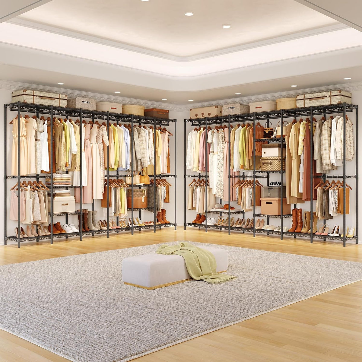 Heavy-Duty Freestanding Closet Organizer System
