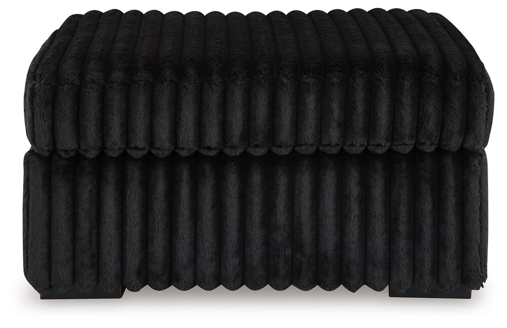 Midnight-Madness Black Sectional Set