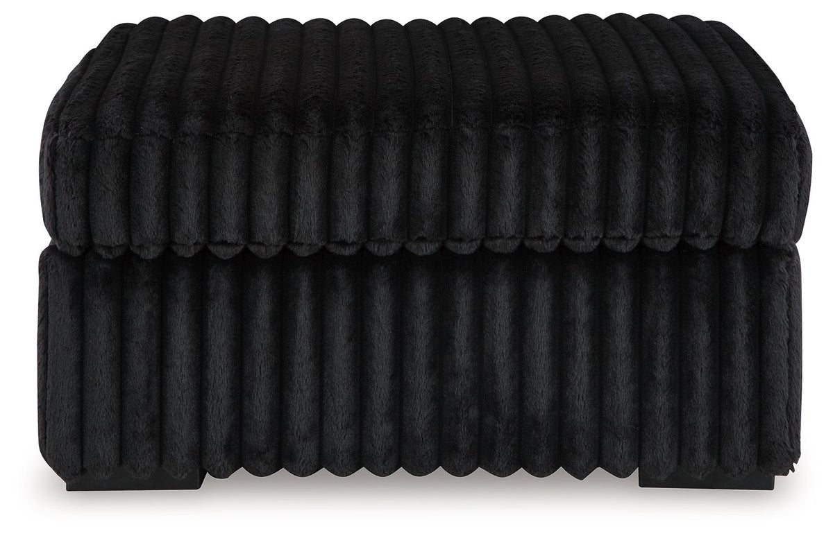 Midnight-Madness Black Sectional Set