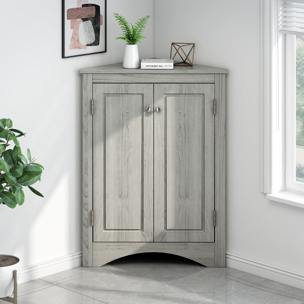 Triangle Bathroom Storage Cabinet, Adjustable Shelves