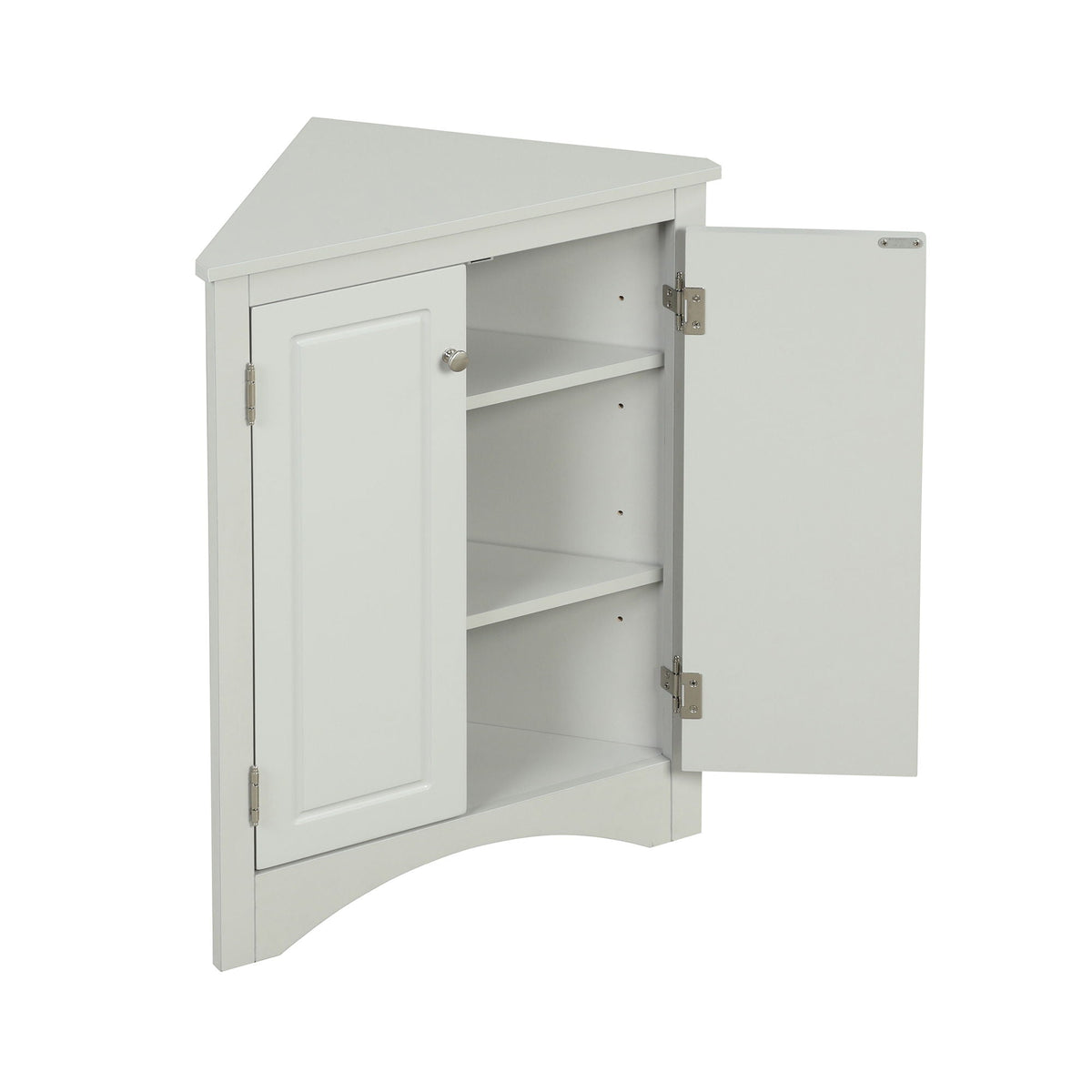 Triangle Bathroom Storage Cabinet, Adjustable Shelves
