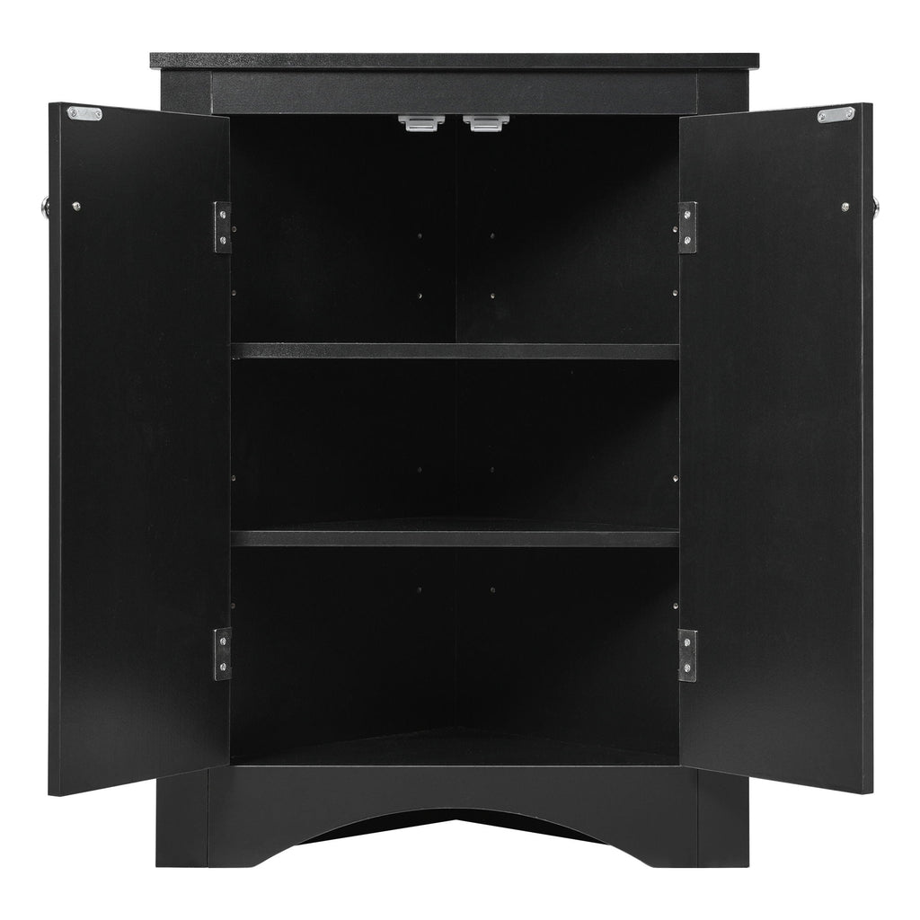 Triangle Bathroom Storage Cabinet, Adjustable Shelves