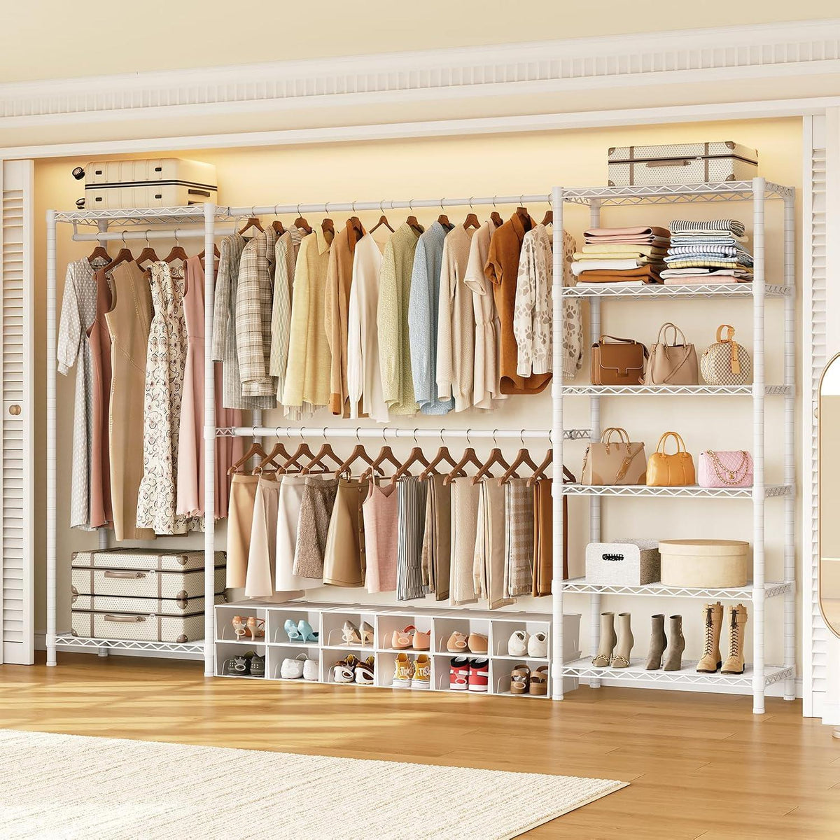 Freestanding Heavy-Duty Closet System, 1000 LBS