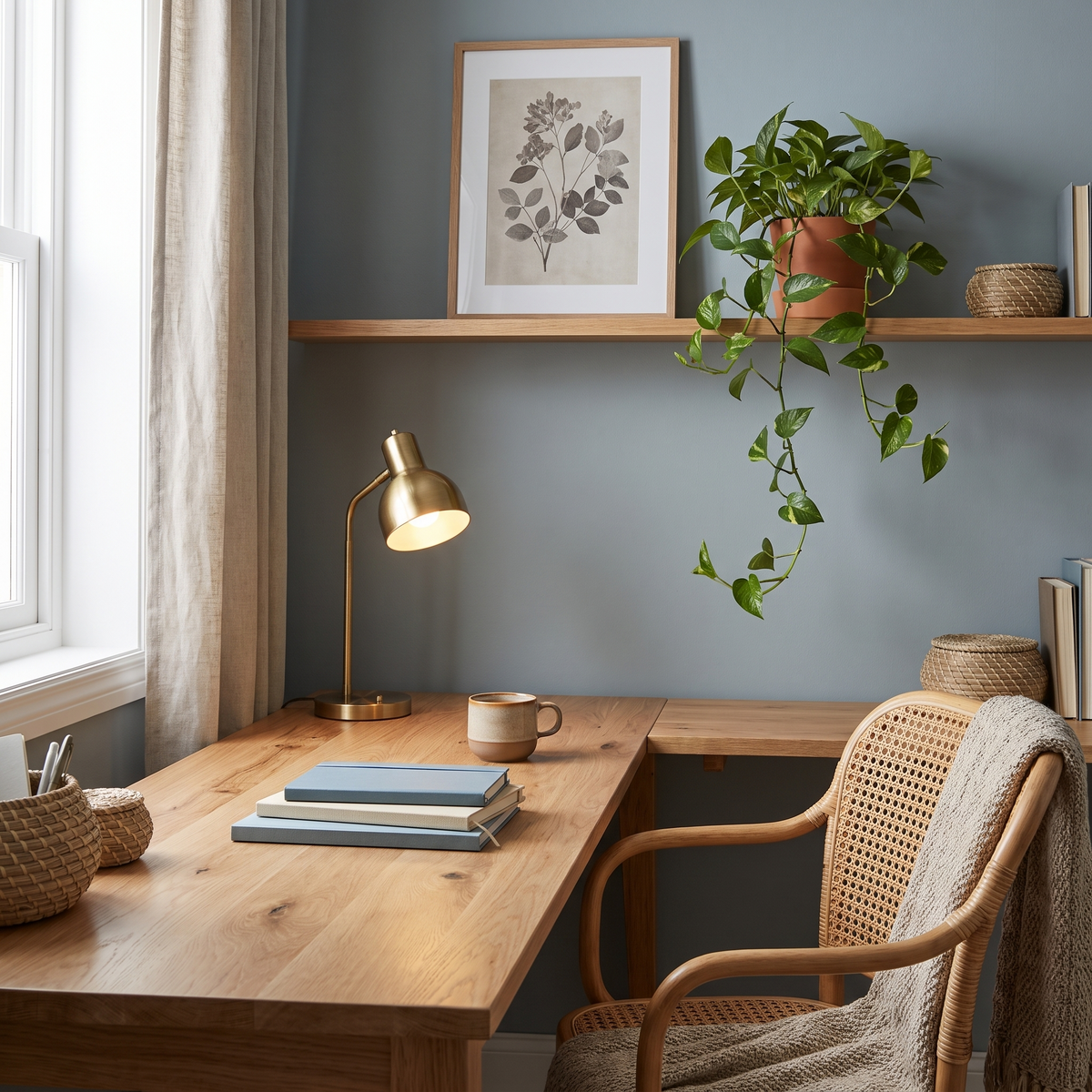 brand home office nook
