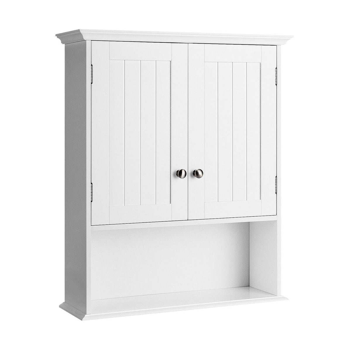 Wall-Mount Bathroom Cabinet with Doors and Shelves