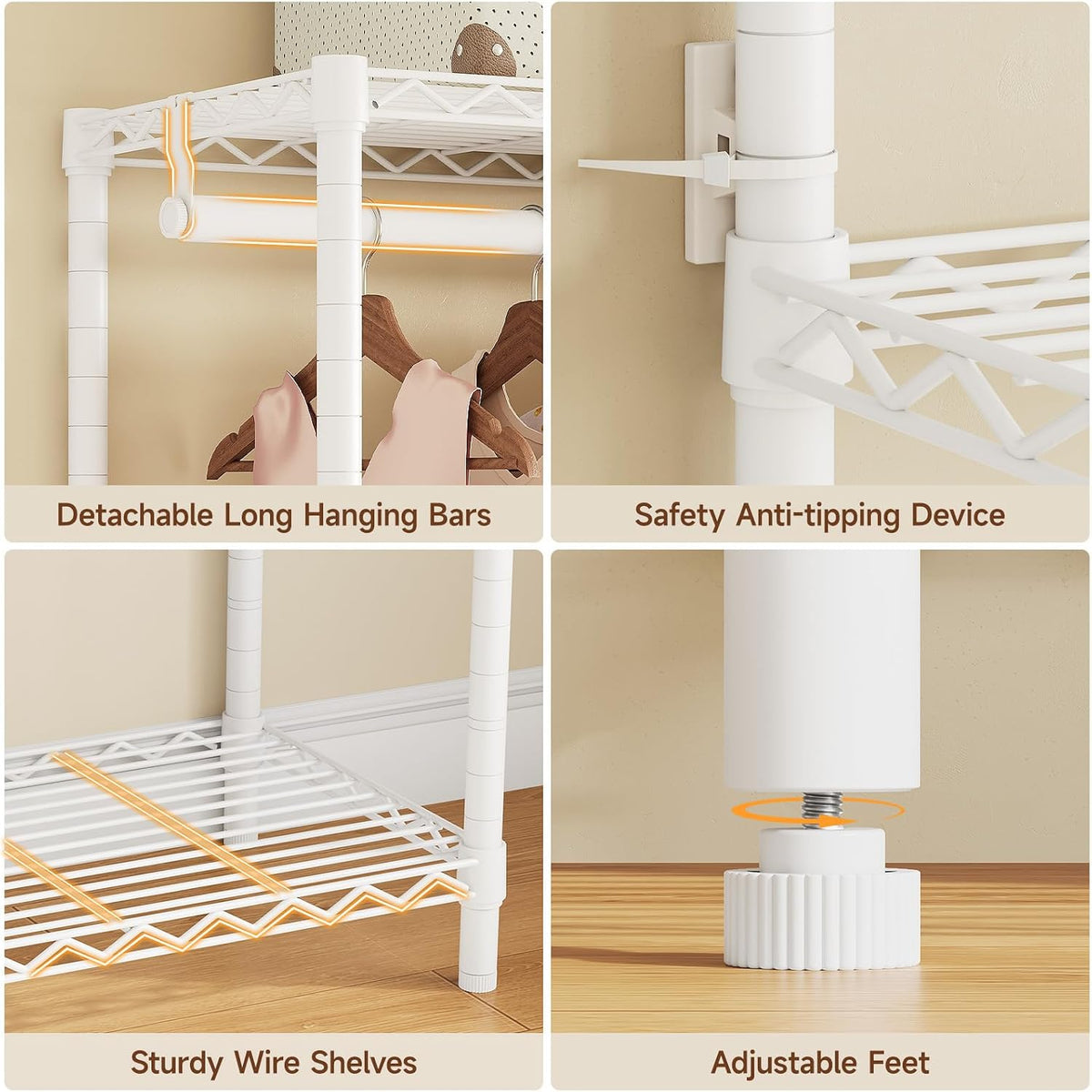 Heavy-Duty Freestanding Closet Organizer System
